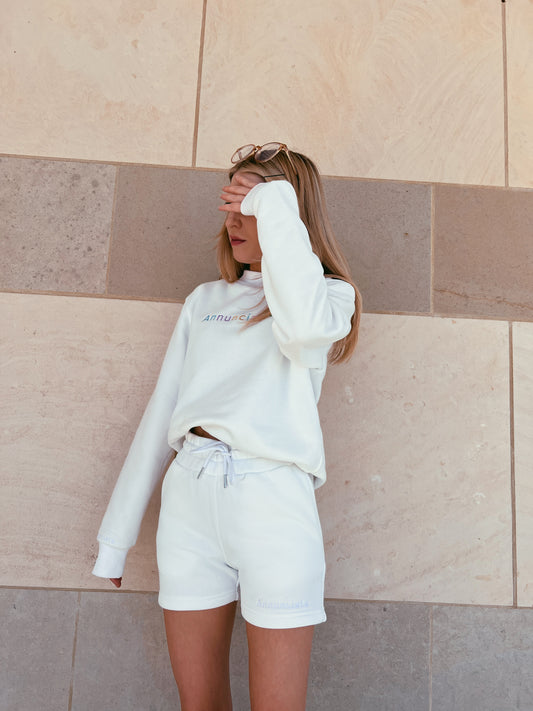 Cloud White Crewneck Sweatshirt